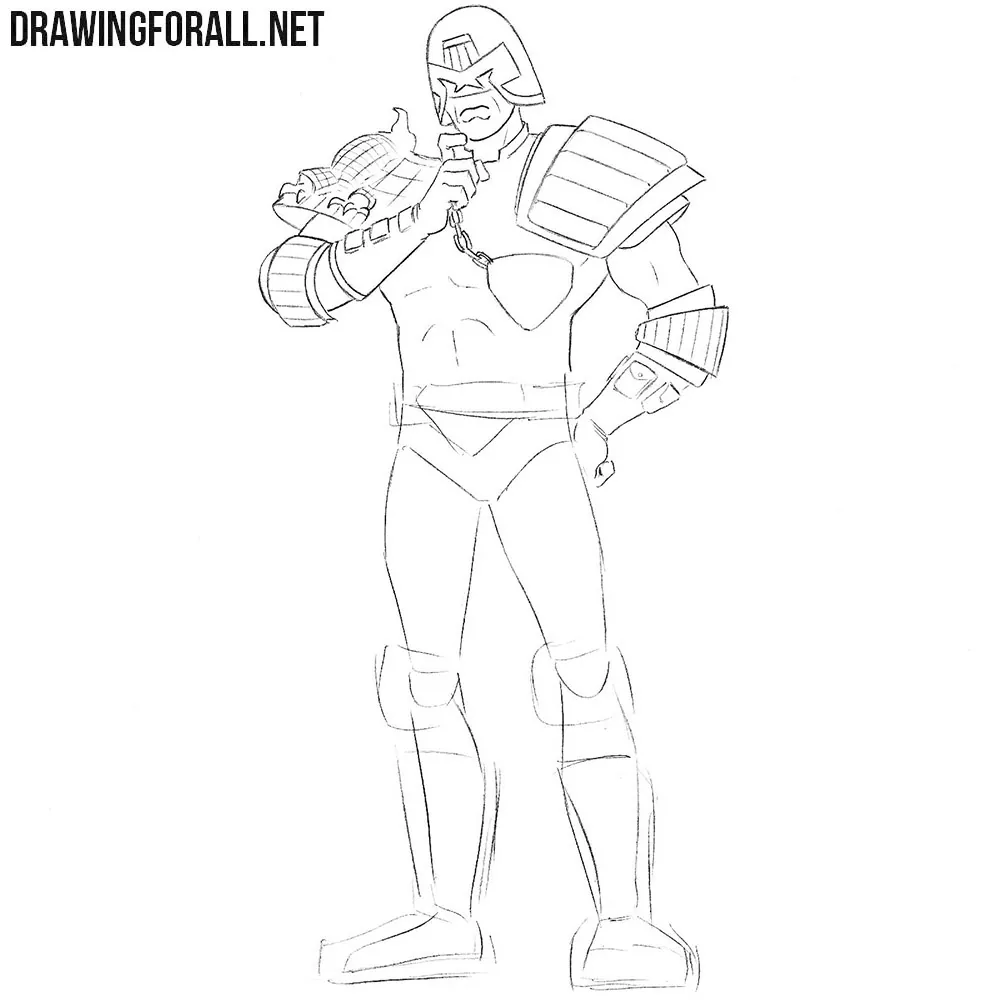 How to sketch Judge Dredd