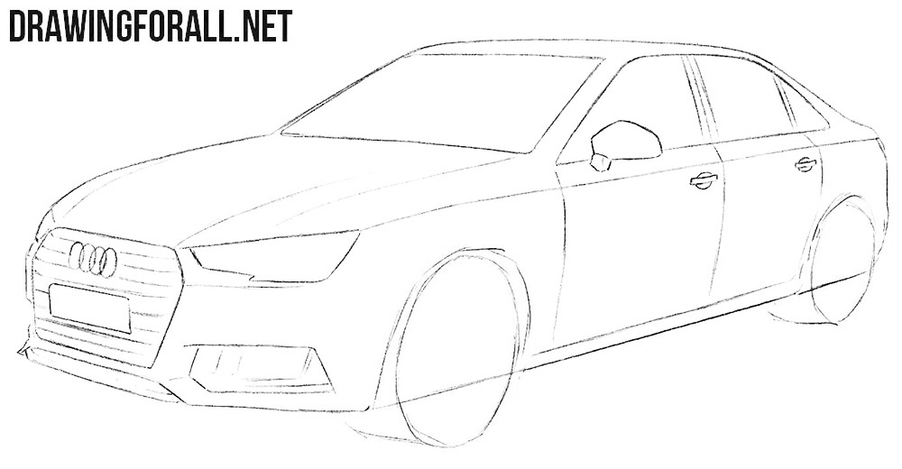 How to Draw an Audi A4 | Drawingforall.net