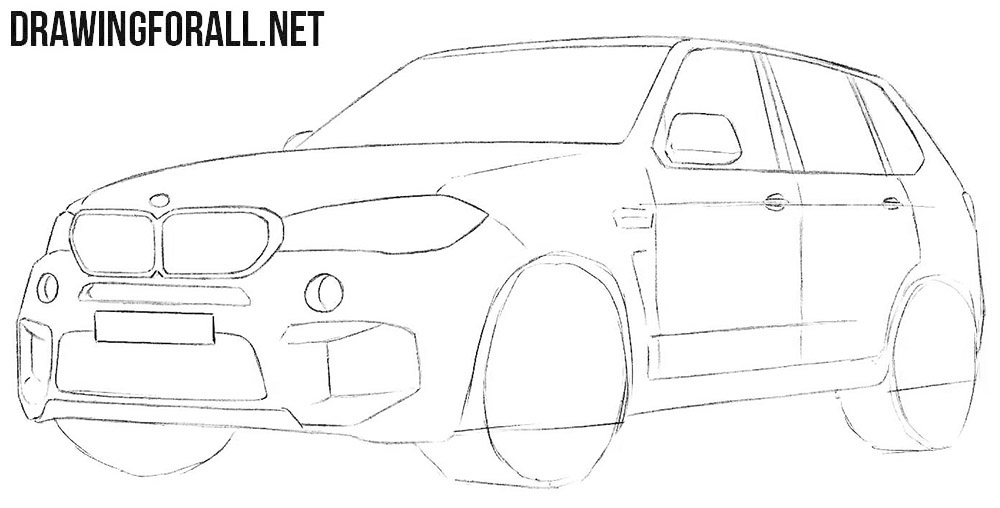 Learn how to draw a BMW X5