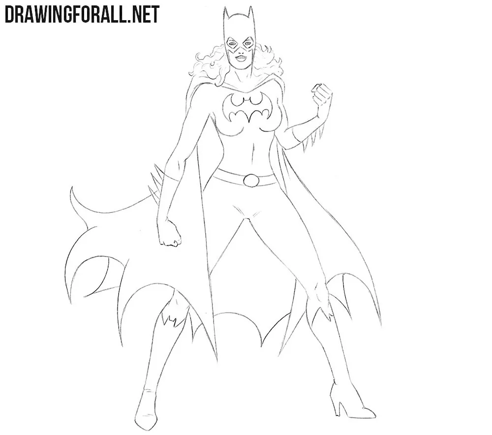 Batgirl drawing tutorial