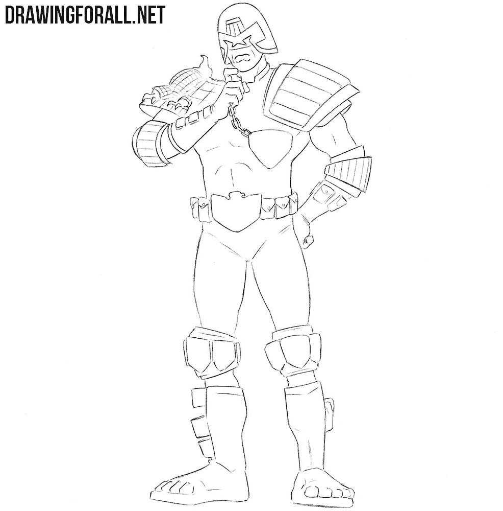 Judge Dredd drawing tutorial