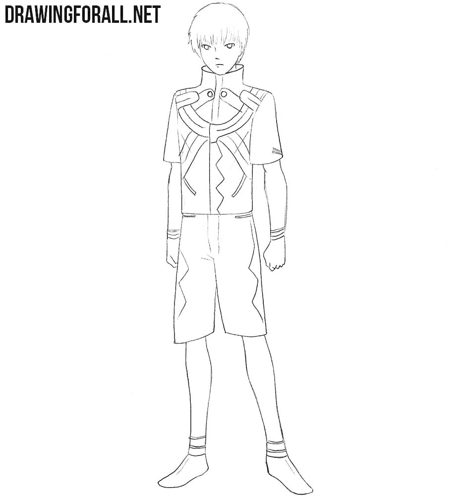 Ken Kaneki drawing tutorial