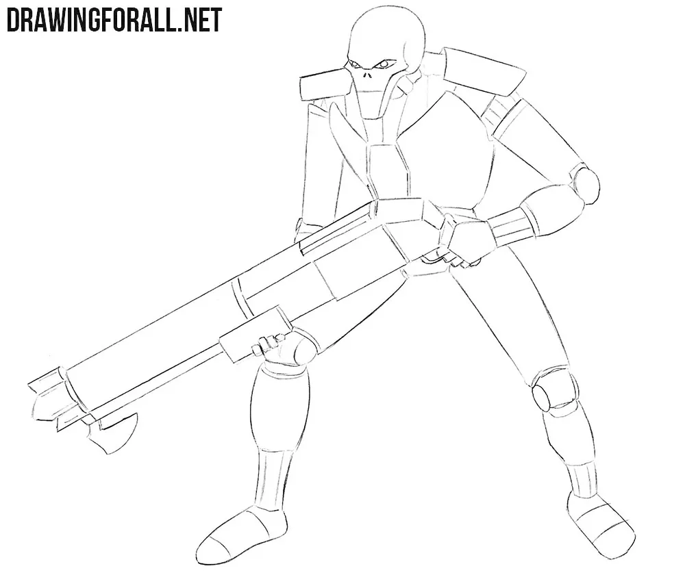 Necron drawing tutorial