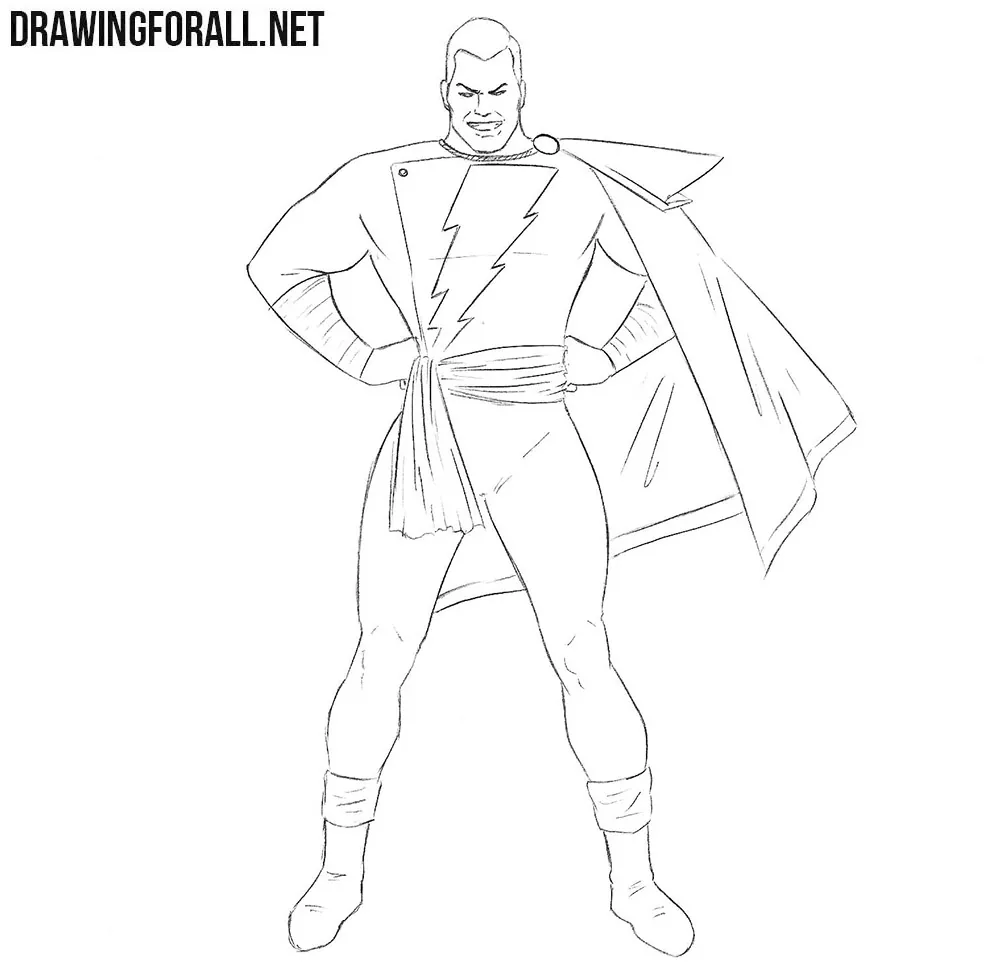 Shazam drawing tutorial