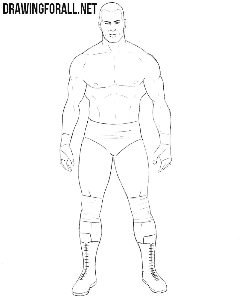 Wrestler drawing tutorial
