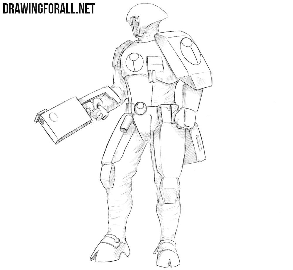 How to draw a Fire Warrior