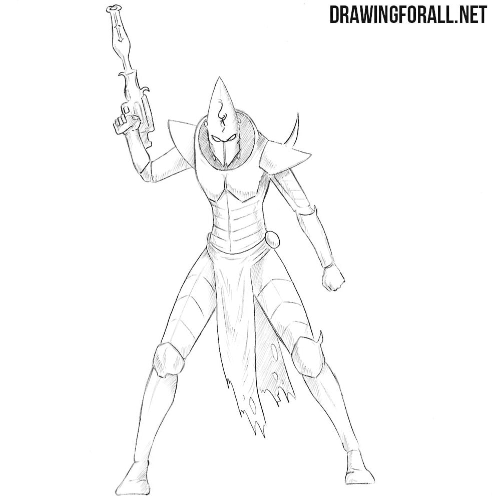 How to draw a dark eldar