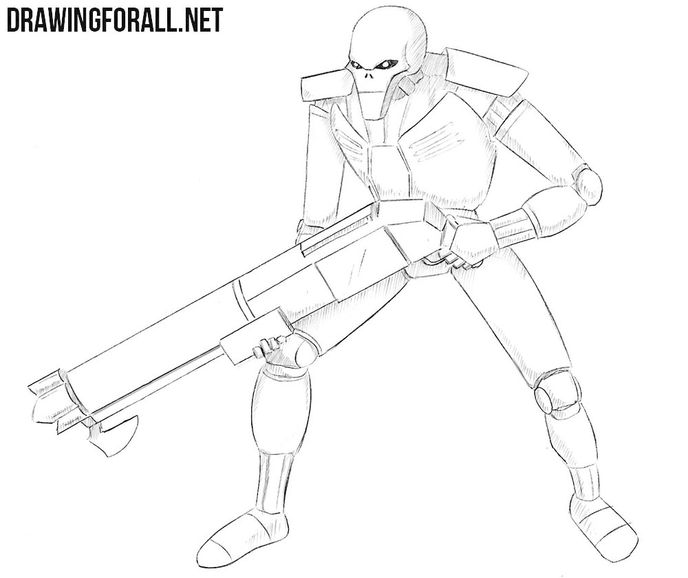 How to draw a necron