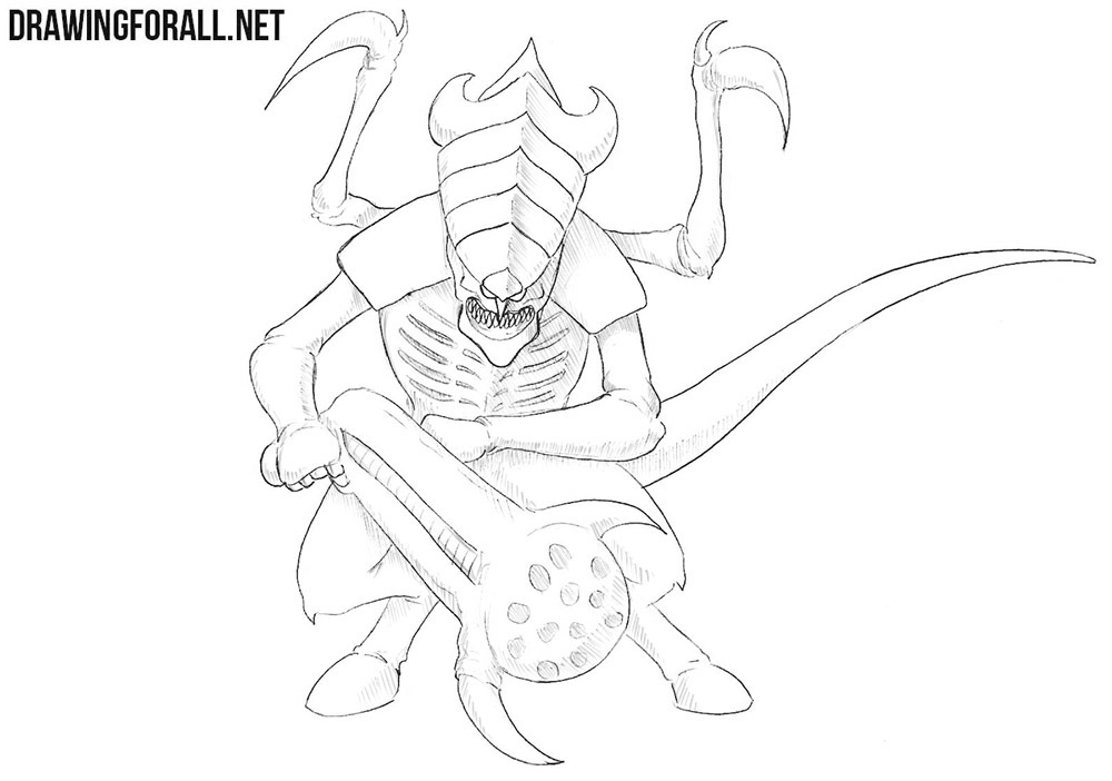 How to draw a tyranid