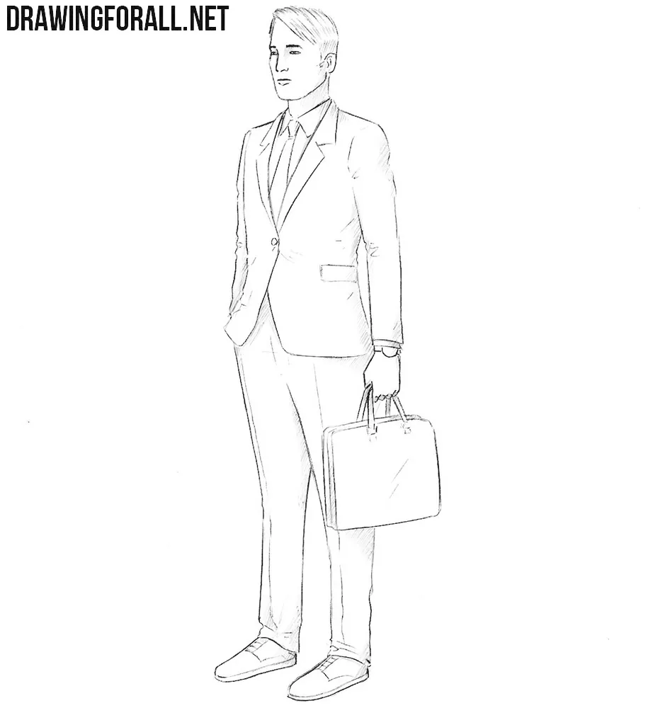 How to draw an insurance agent