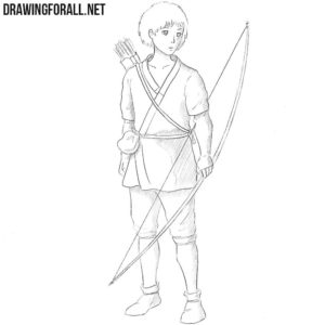 How to draw Ashitaka