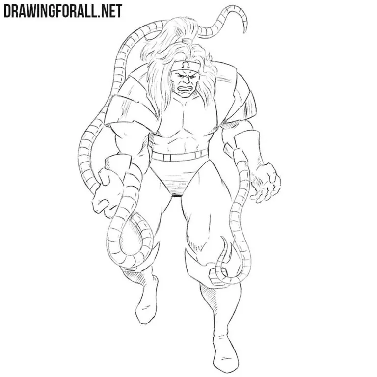 How to draw Omega Red