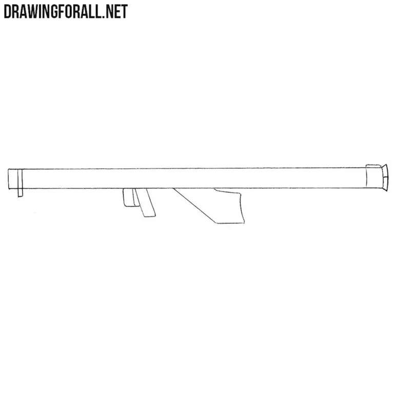 How to Draw a Bazooka for Beginners