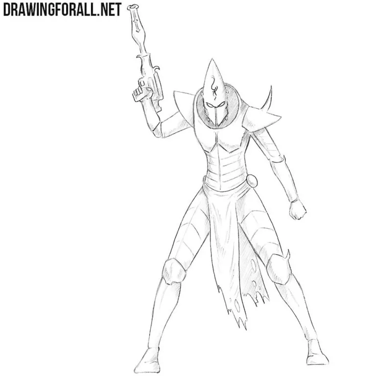 How to draw a dark eldar
