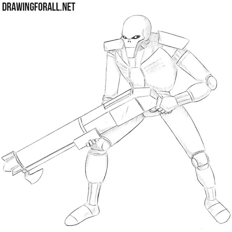 How to draw a necron