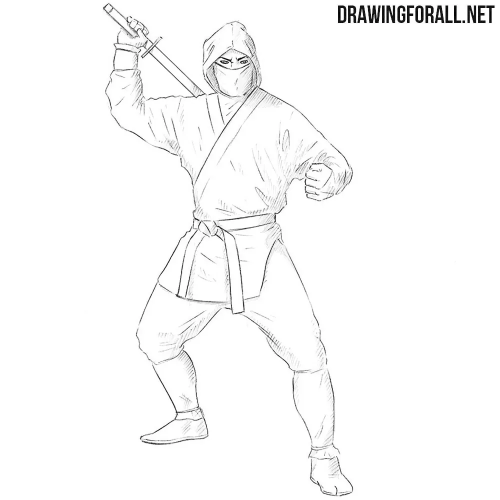  How to Draw  a Ninja  for Beginners Drawingforall net