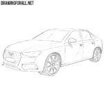 How to Draw an Audi A4