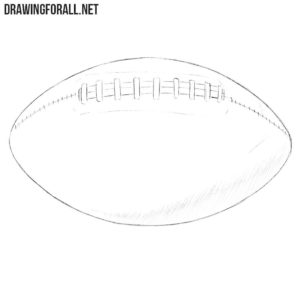 How to draw an american football