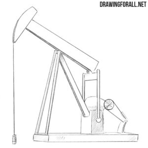 How to draw an oil well