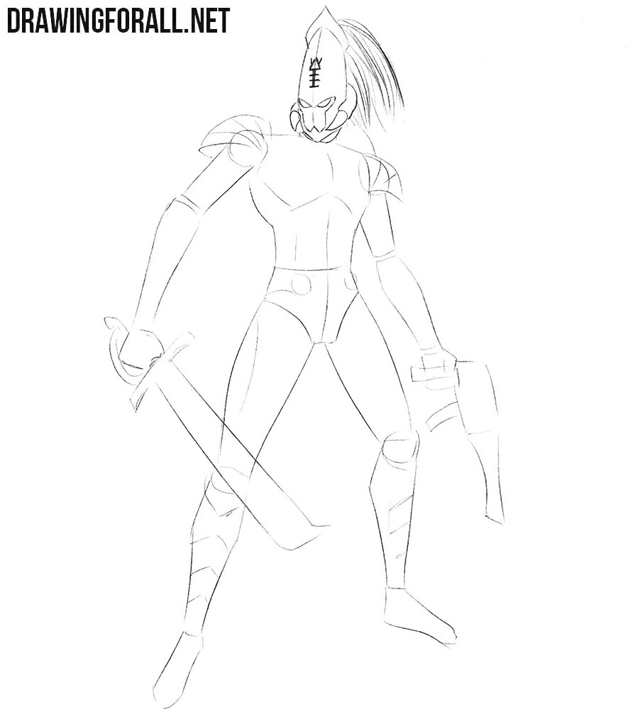 Refining the Eldar helmet, jaw, mouth, and facial spikes
