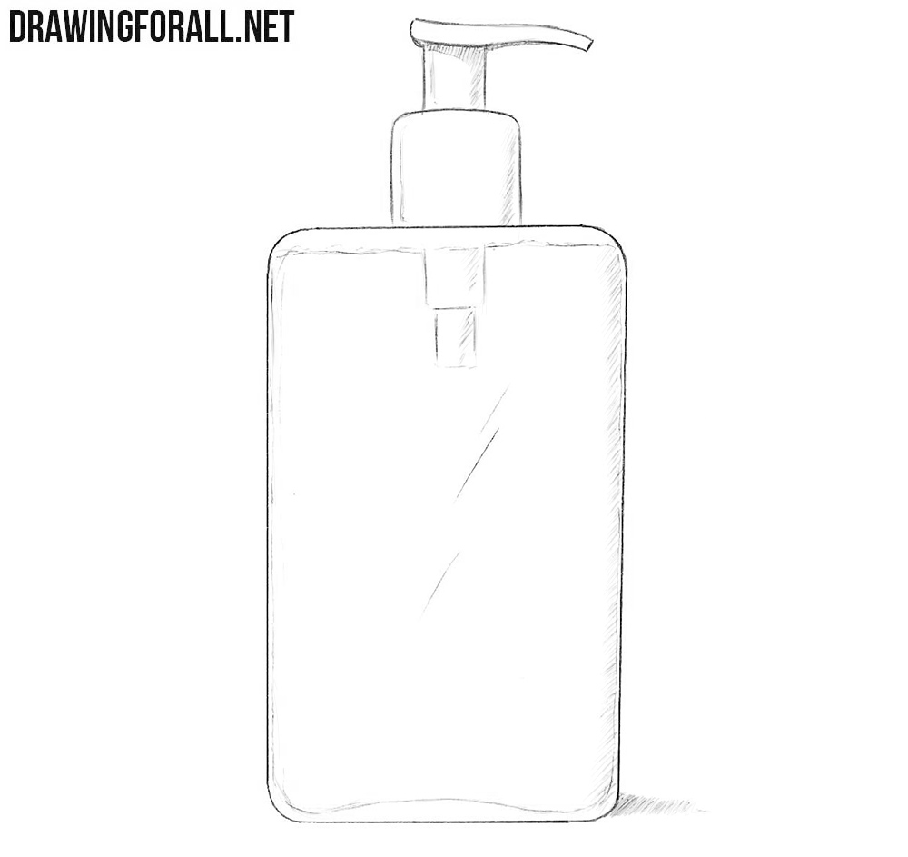 Liquid soap drawing