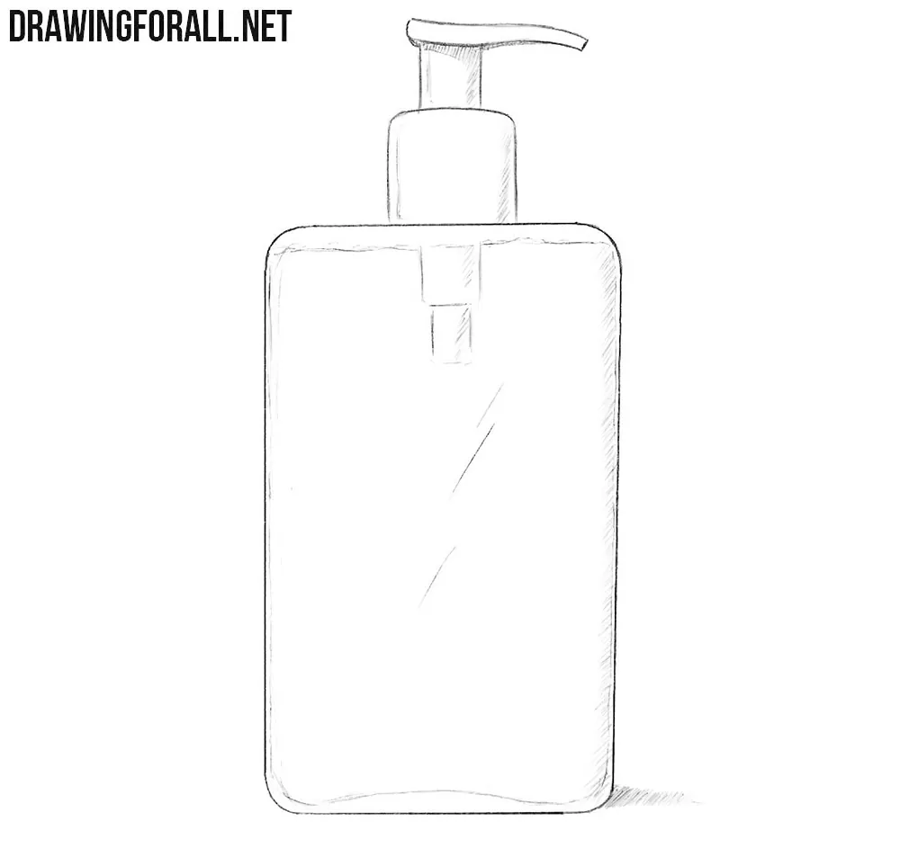 Liquid soap drawing