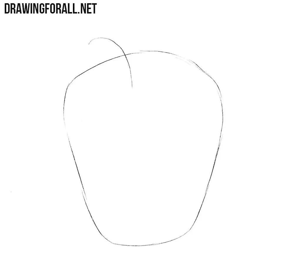 How to draw a bell pepper