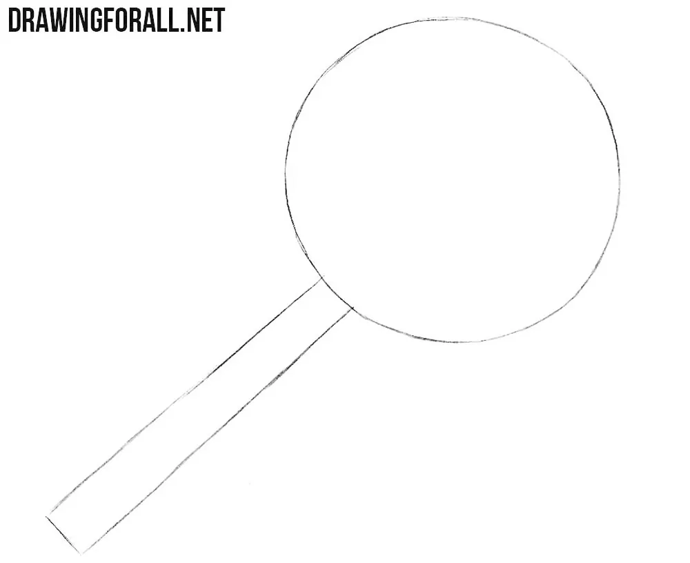 How to draw a magnifier