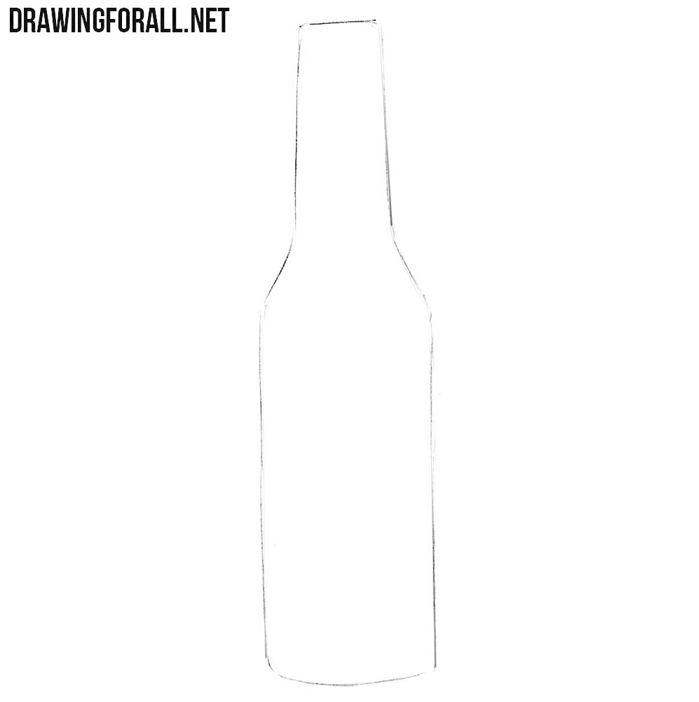 How to draw a sauce bottle