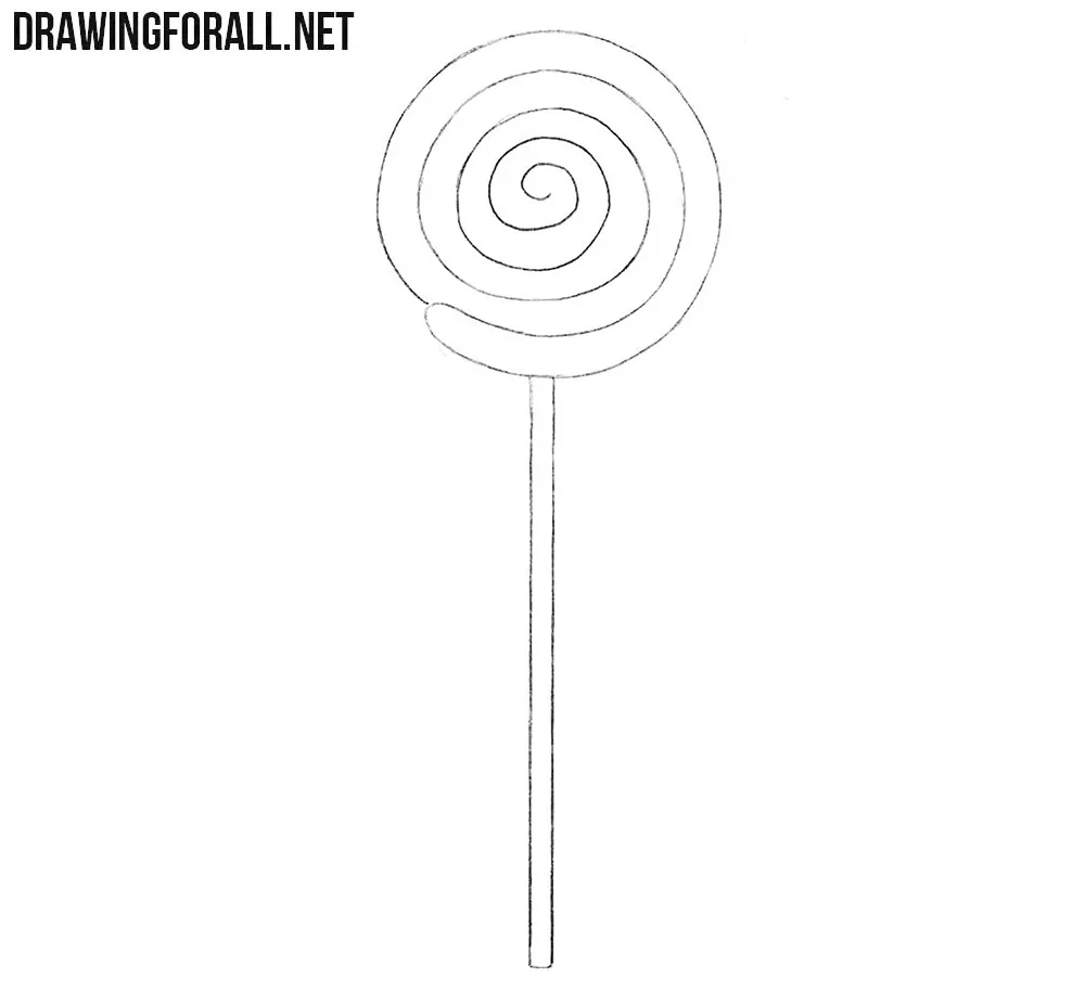 How to draw a lollipop easy