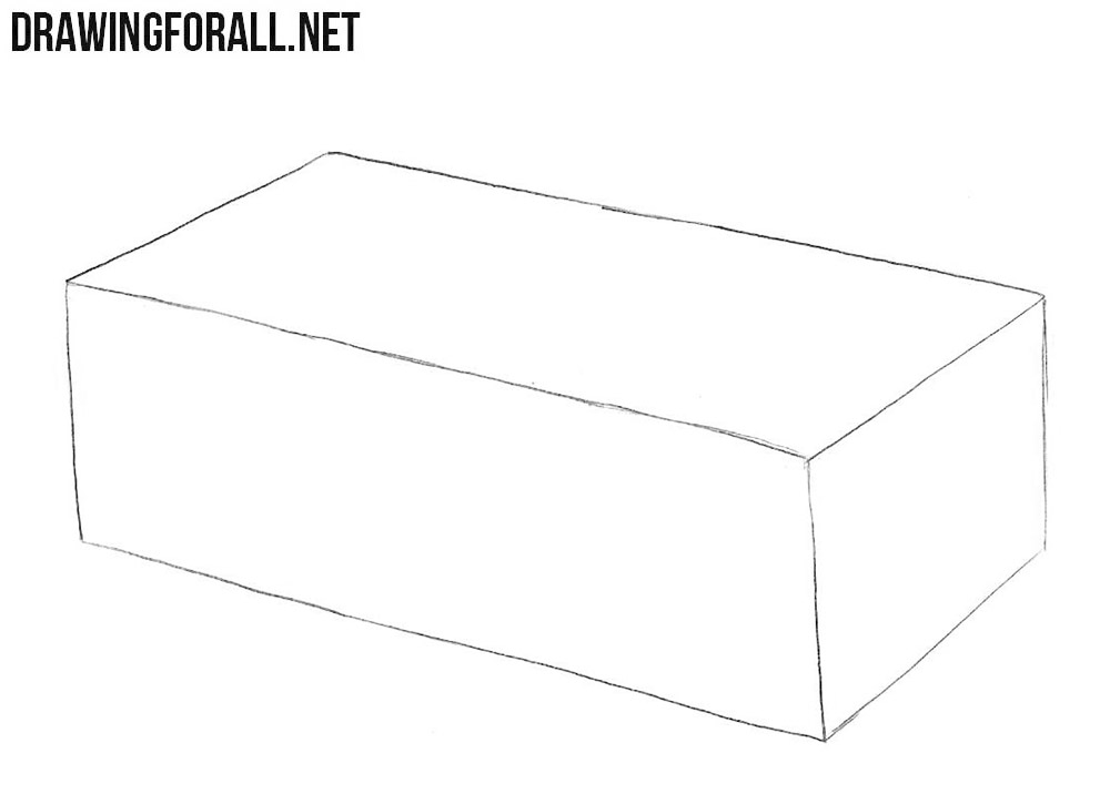 How to draw a sponge step by step