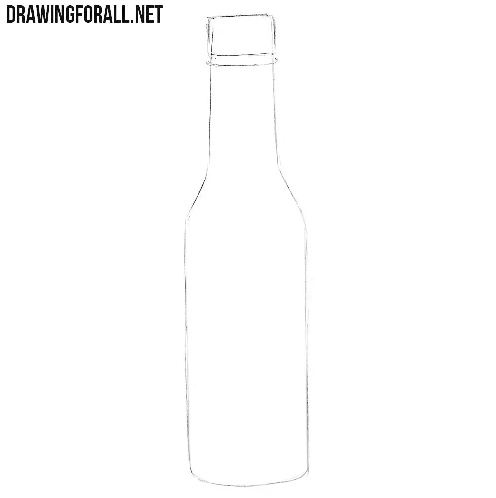 Learn how to draw a sauce bottle