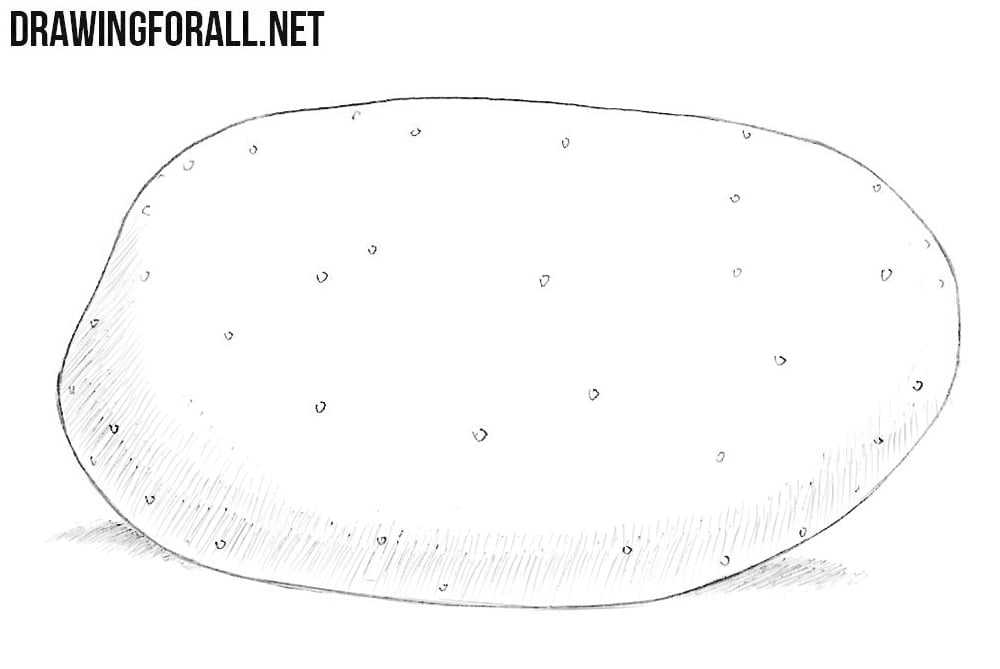 How to draw a potato