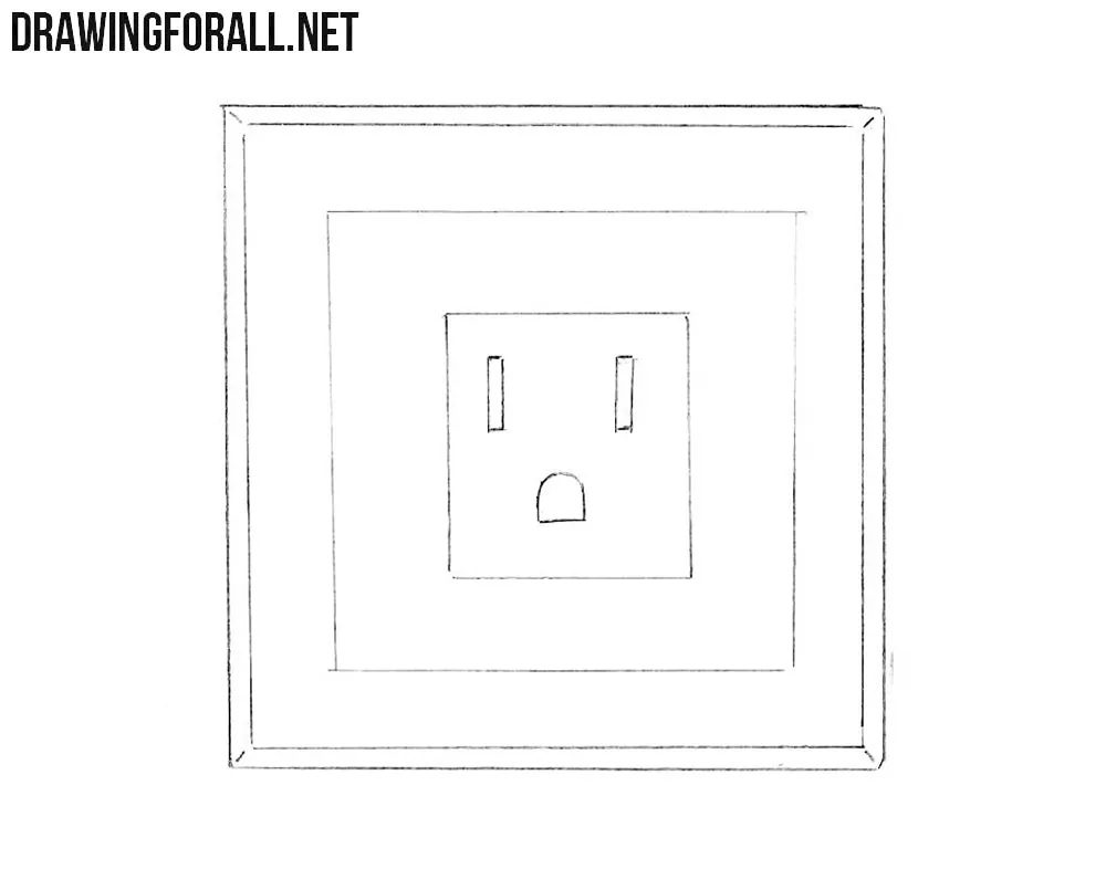 How to sketch an ac power socket