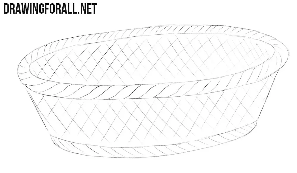 Learn how to draw a bread basket
