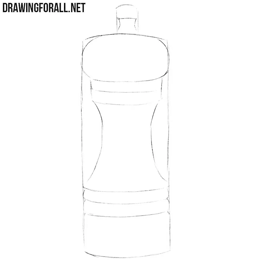 Learn how to draw a pepper mill