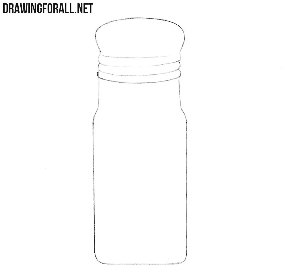 Learn how to draw a salt shaker