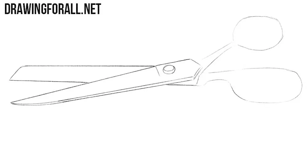 Learn how to draw scissors easy