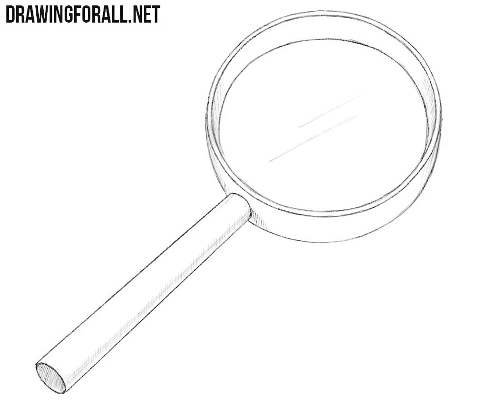 How to draw a magnifier