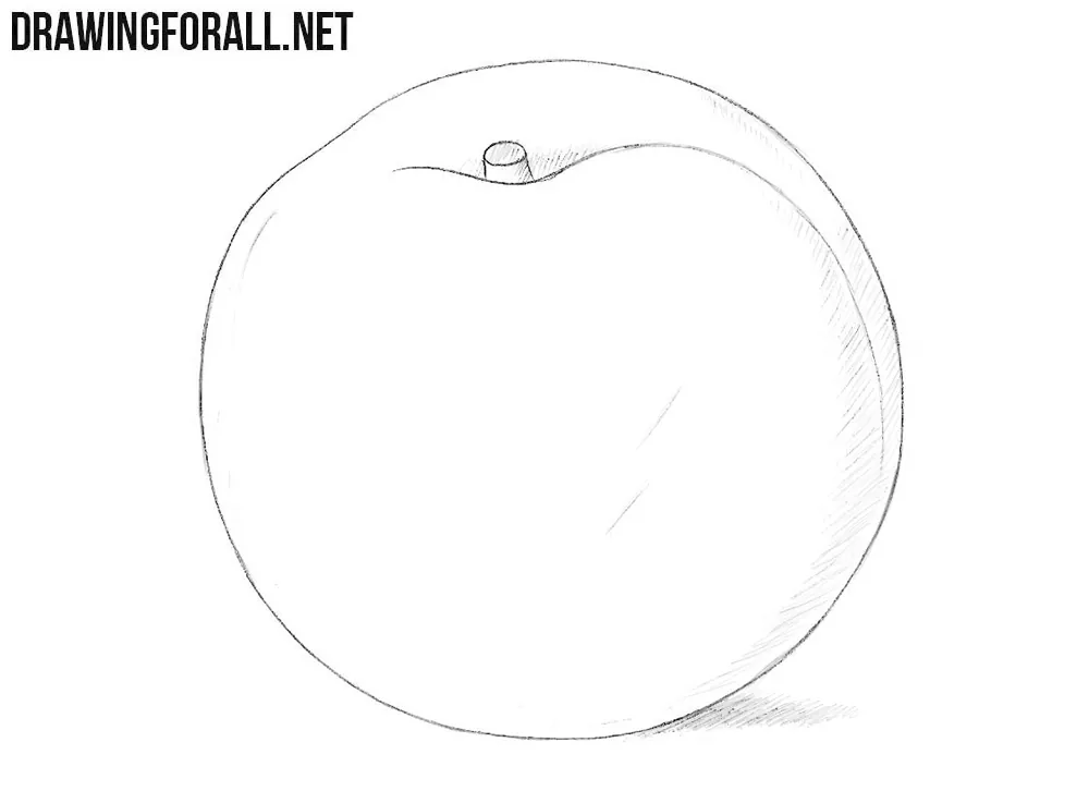 How to draw a nectarine