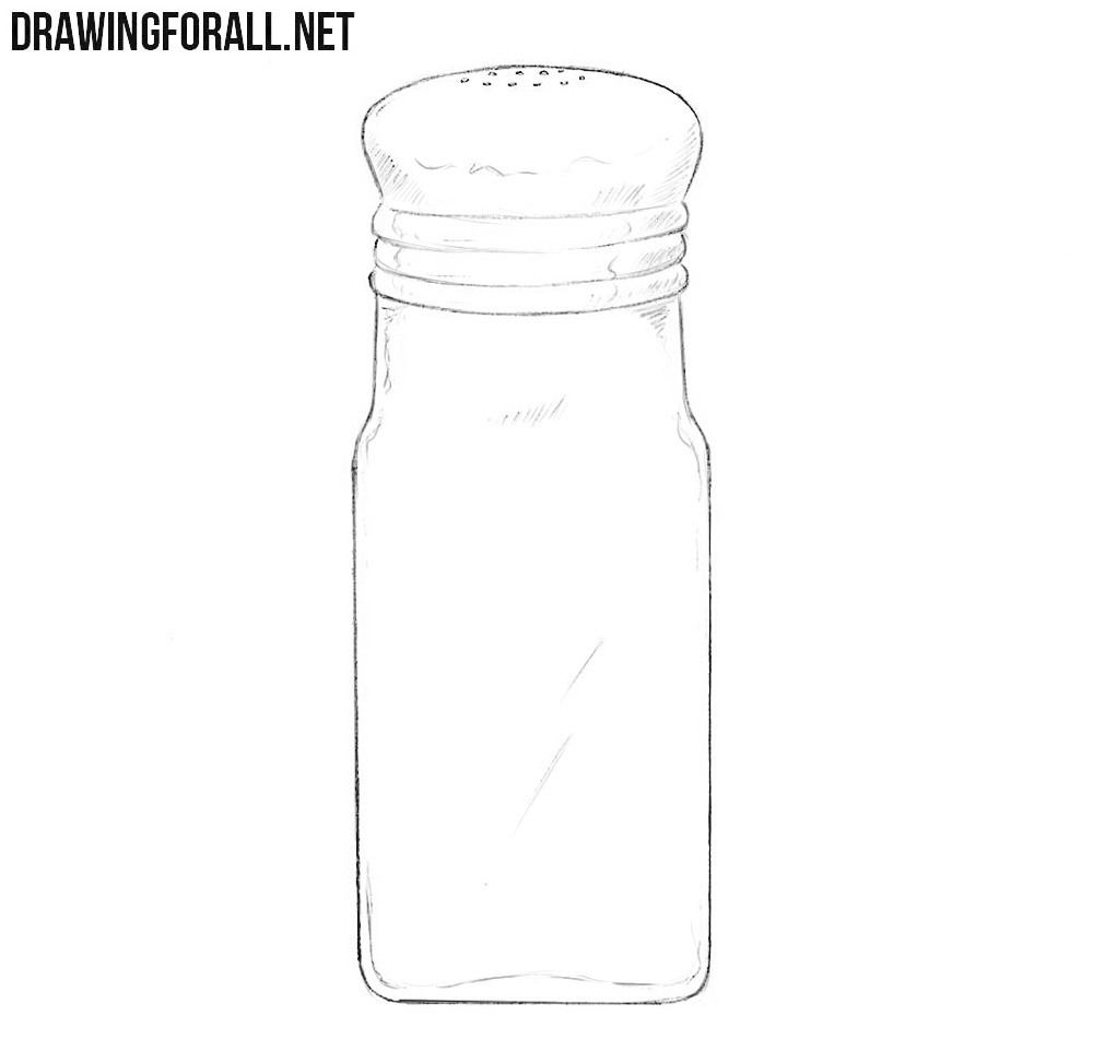 How to draw a salt shaker