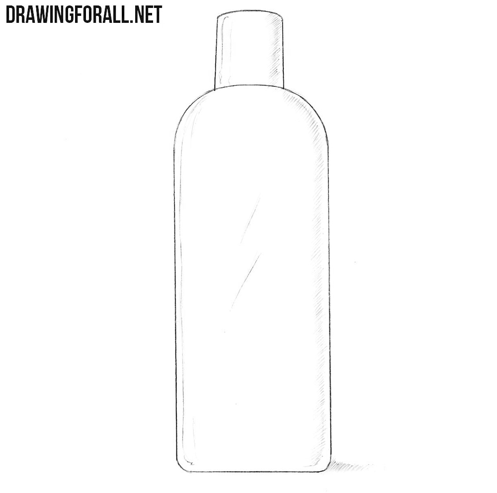 How to draw a shampoo