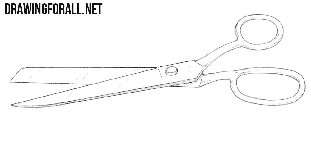 How to draw scissors