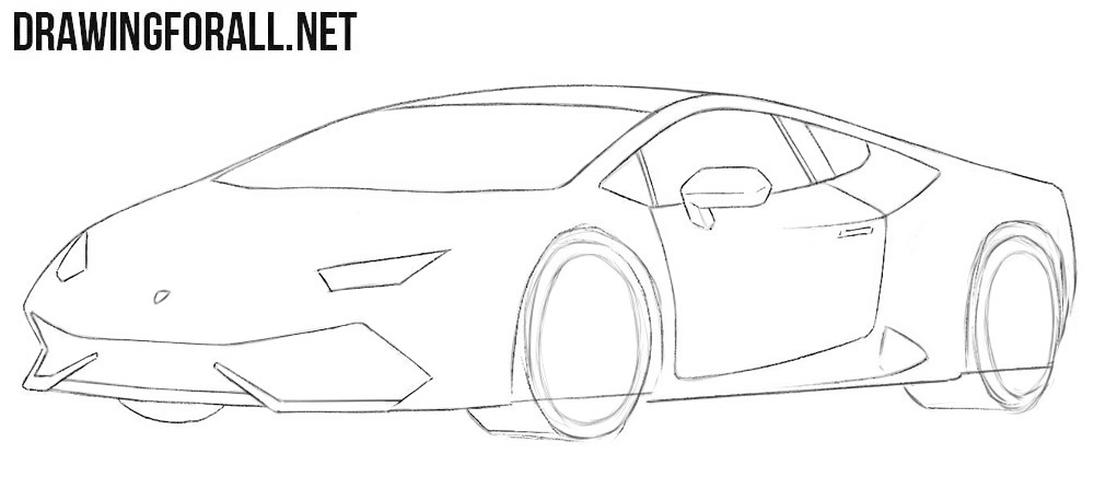 How to draw a cool Lamborghini
