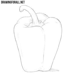 How to draw a bell pepper