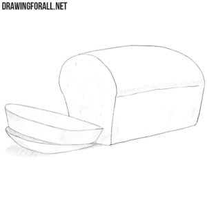 How to draw a bread