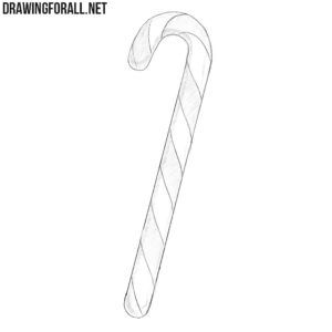 How to draw a candy cane