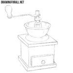 How to Draw a Coffee Grinder