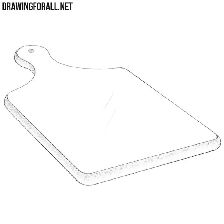 How to Draw a Cutting Board