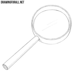 How to draw a magnifier